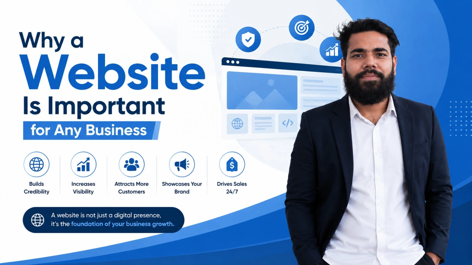 Professional business website design for small businesses with WordPress, SEO optimization, and lead generation